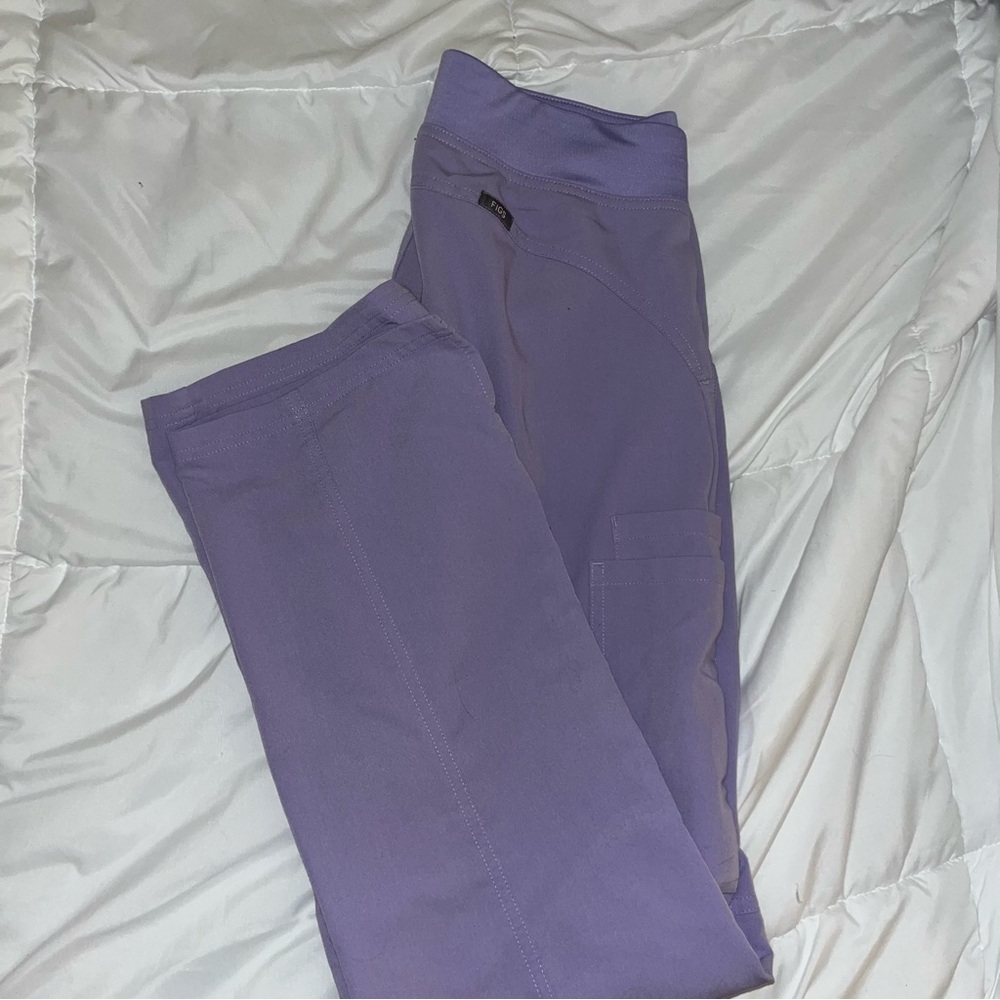 Figs Purple Joggers with Stretchy Comfort